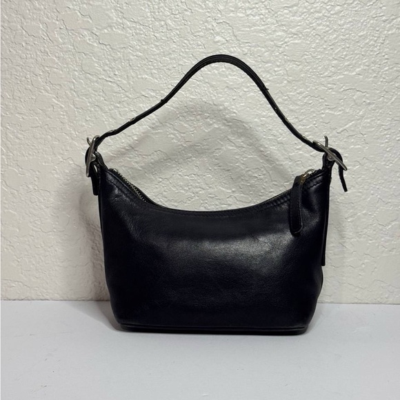 Vintage Coach Black Leather Demi Purse 9844 Made in Costa Rica - Picture 1 of 10